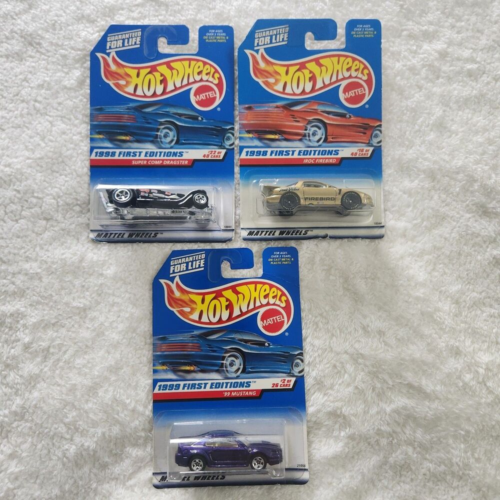 Lot of 3 Miscellaneous Hot Wheels 1998/1999 First Editions 1:64 Die Cast Cars